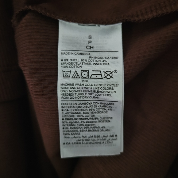 NWT Fitted Halter Rib-Knit Midi Dress in Root Beer - Picture 9 of 9